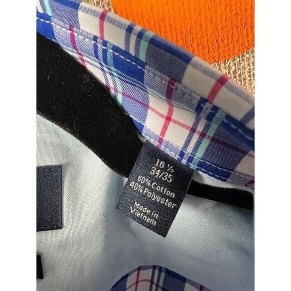 Penguin by Munsingwear Shirt Sz 16.5-34/35 Heritage Slim Fit Long Sleeve Plaid - Picture 3 of 7